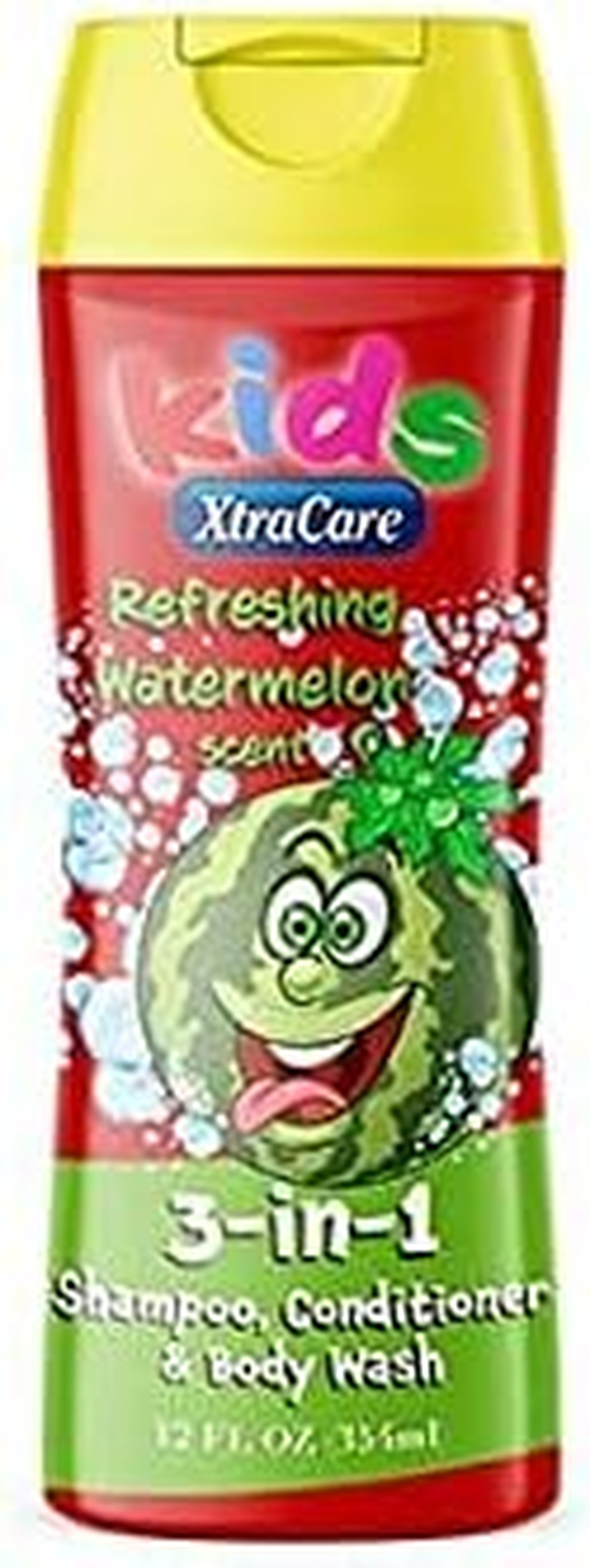 Xtracare Kids 3 in 1 Shampoo Conditioner and Body Wash, Watermelon, 354 Ml