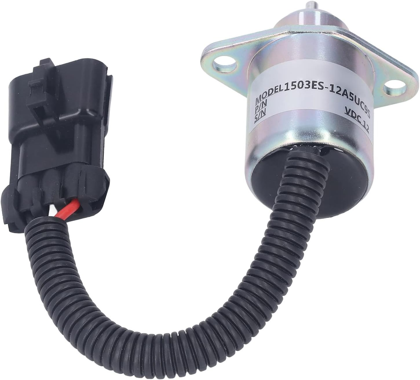 DC12V Fuel Booster Solenoid Valve for D1505 V1505 - Precision Machined Stainless Steel Solenoid Valve, Fits and Agricultural Machinery image number 1