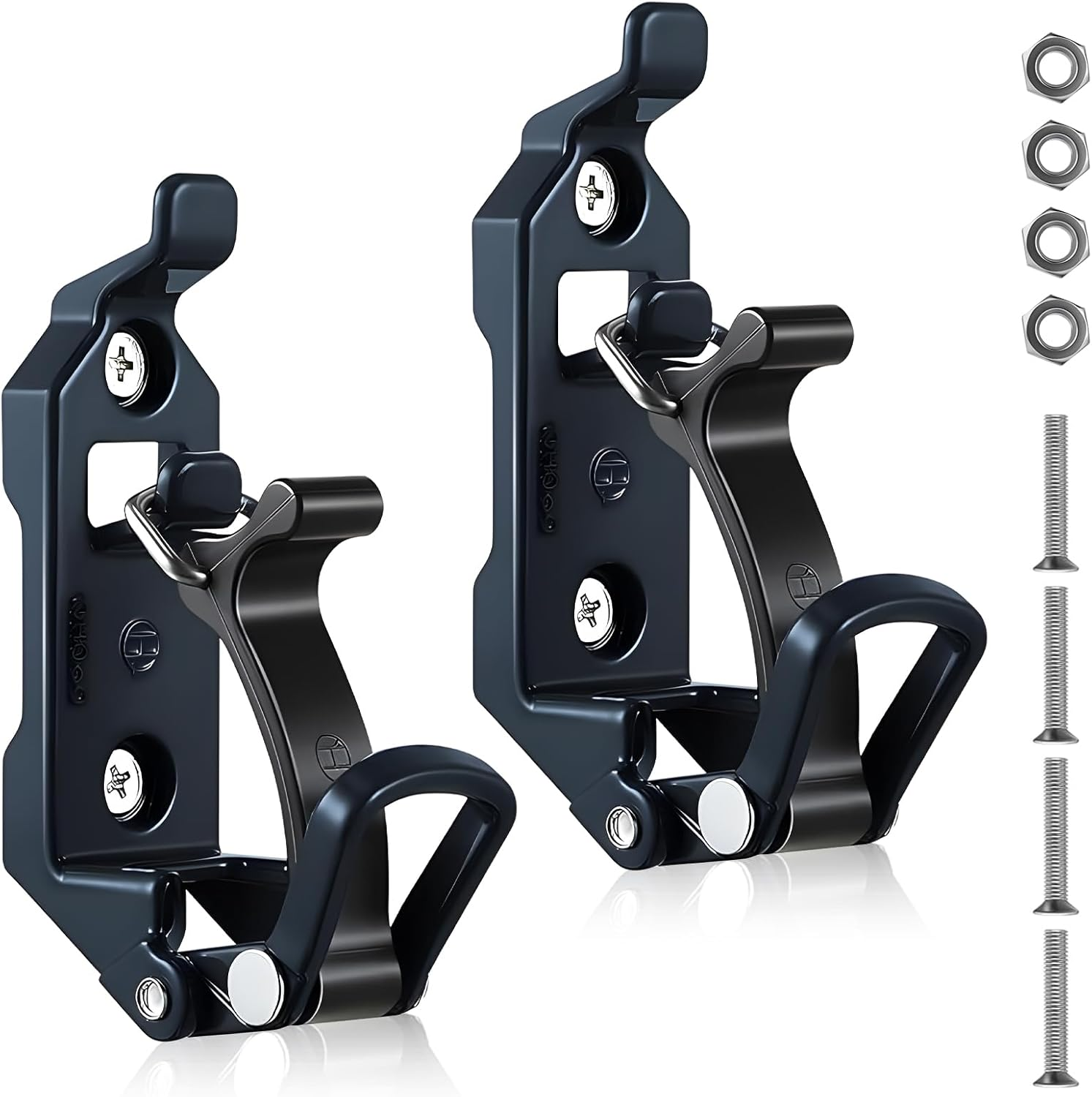 8 Pcs Shovel Mount for Roof Rack, Metal Rubber Clamp Wall Mounting Kit, Shovel Holder Clamp Wall Mount Kit Car Accessories for Roof Rack, Boats, Military Equipment, Axe, Patent Protection image number 5