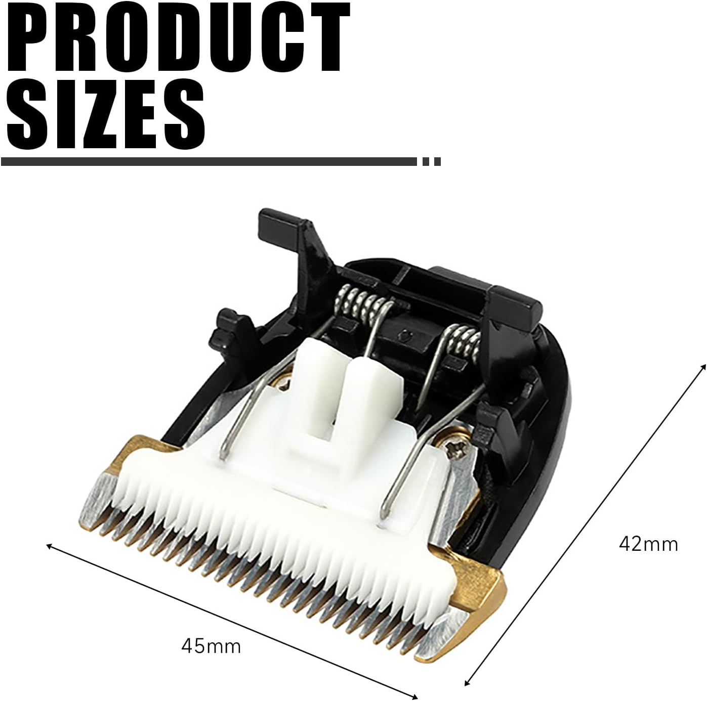 Blade Head Replacement Hair Trimmer Blade Shear, High Quality for Home and Professional Use, Durable, Made of Ceramic and Plastic for Hair Clippers image number 1