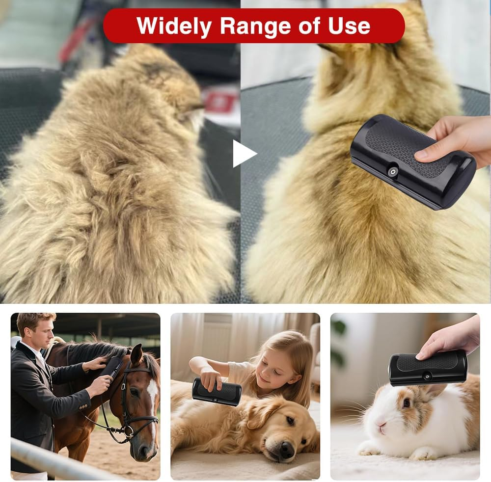 Horuili Hair Brush for Dogs and Cats - Grooming Brush, Pet Grooming Brush, Comb for Long/Short Hair, Removes Loose Hair, Cleaning Pet Accessories image number 6