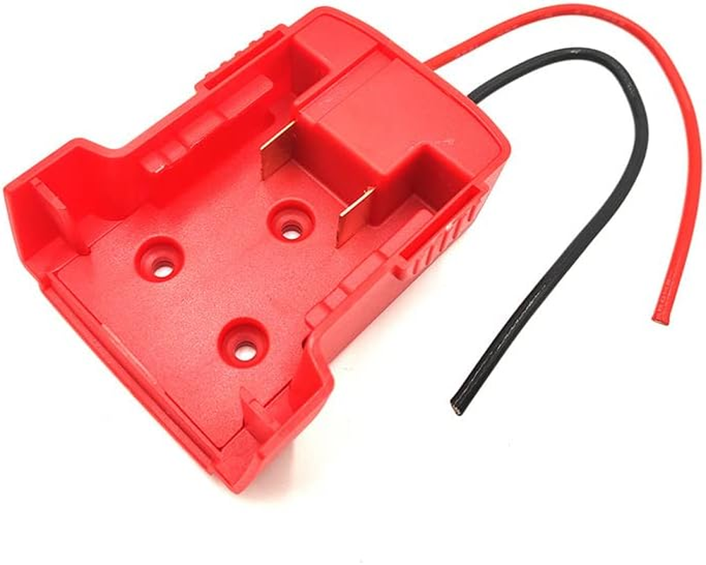 DIY for Milwaukee M18 XC 18V DIY Project Battery Adapter/Base Power 2 Wirings (2X Red) image number 3