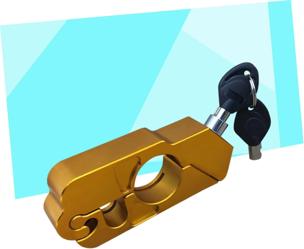 Mikinona CNC Aluminum Alloy Motorcycle Handlebar Lock Theft Device for Scooters and Atvs Lightweight and Compact Design for Securely Locking Moving Parts image number 3