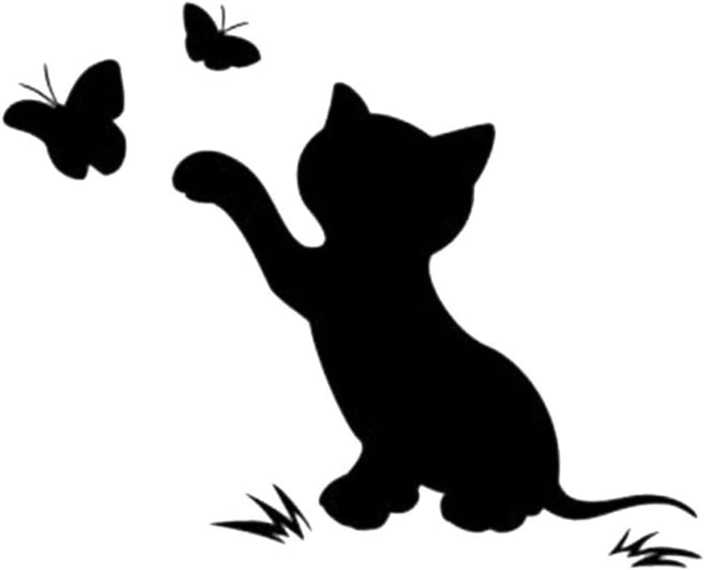 GLEAVI Flapping Cat Car Sticker Reflective Scratch Cover Durable Pet Material Cartoon Automotive Body Decal for Vehicle Protection and Decoration image number 6