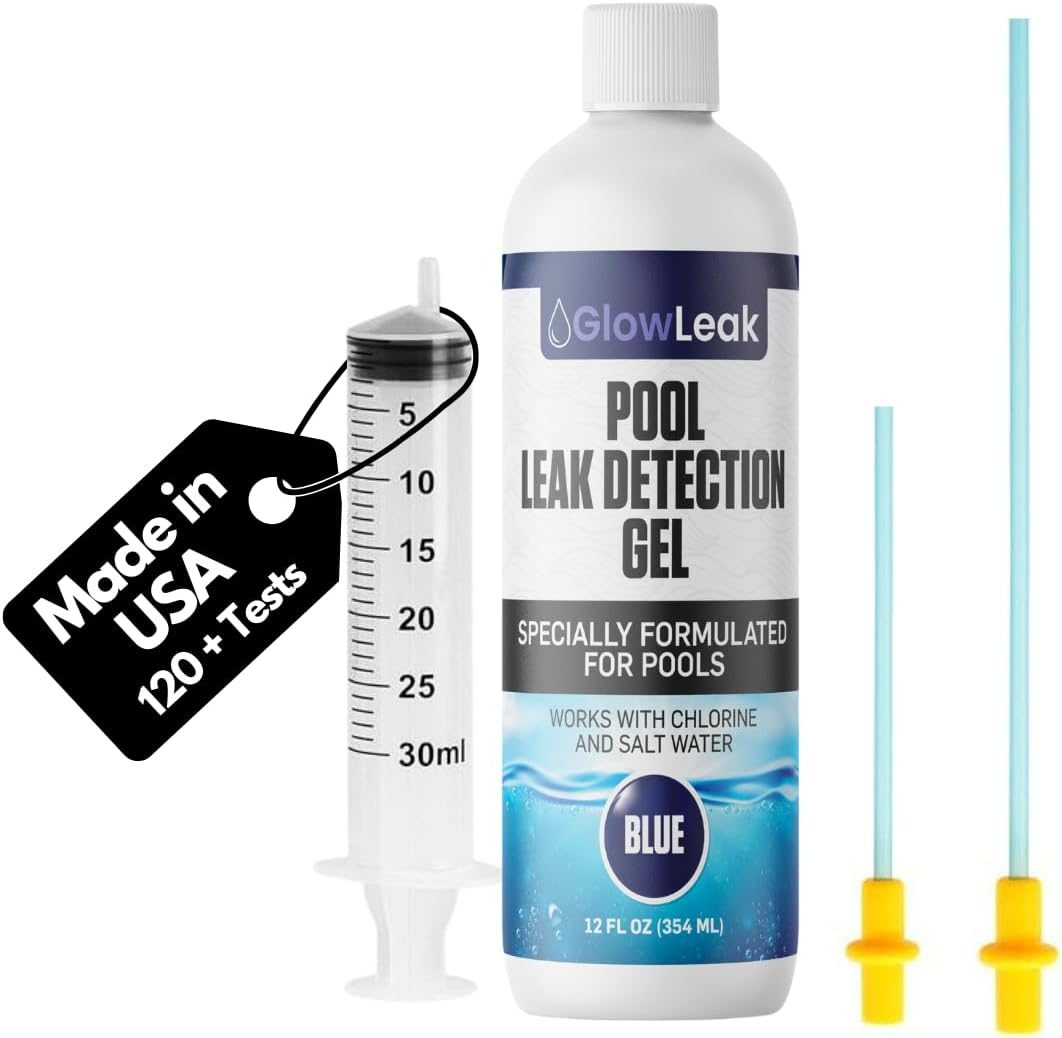 Pool Leak Detector + Precision Applicator with 50% More Underwater Leak Identification Dye for All Pool Types, Pool Leak Detection Kit (12 Fl Oz) Blue image number 4