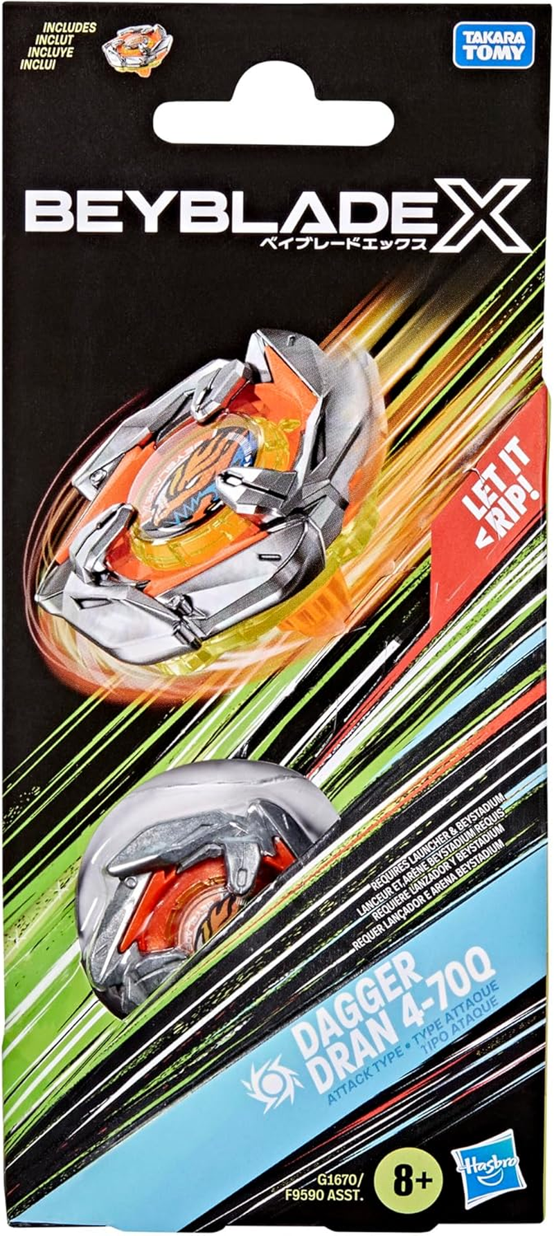 Hasbro Beyblade X Dagger Dran 4-70Q Booster Pack