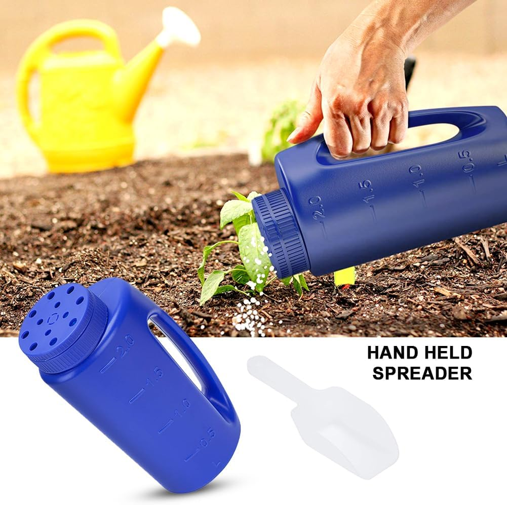 Handheld Fertilizer Spreader - Hand Spreader Shaker | 84.54Oz Adjustable Salt Dispenser, 1.5KG Lawn Seed Broadcaster, Efficient Labor-Saving Grass Sower for Farmers Accessories Supplies image number 1