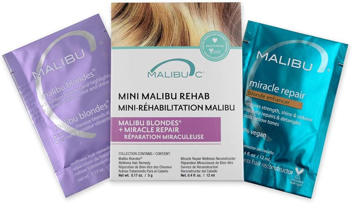 Malibu C Blondes Hair Repair Kit image number 5