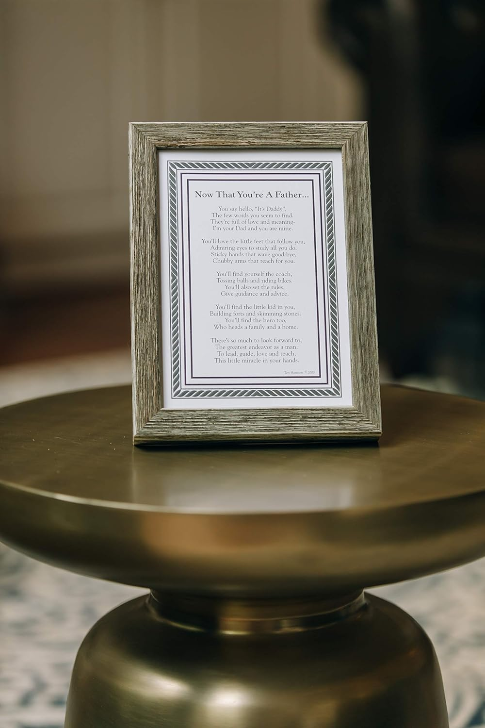 Now That You'Re a Father Frame- New Dad for Father'S Day, Birthday, Christmas