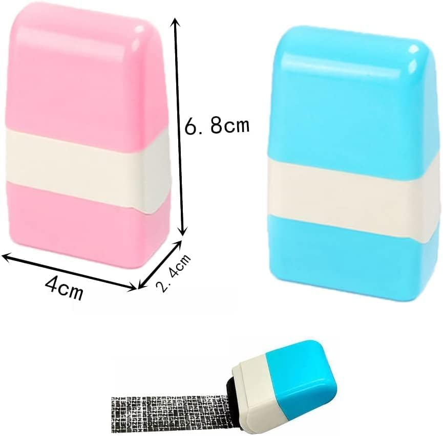 2Pcs Identity Theft Stamp,Identity Protection Roller Stamps Identity Prevention Theft Stamp Rolling Security Stamp,Identity Theft Protection Stamp,Identity Prevention Theft Stamp Security Roller Stamp image number 5