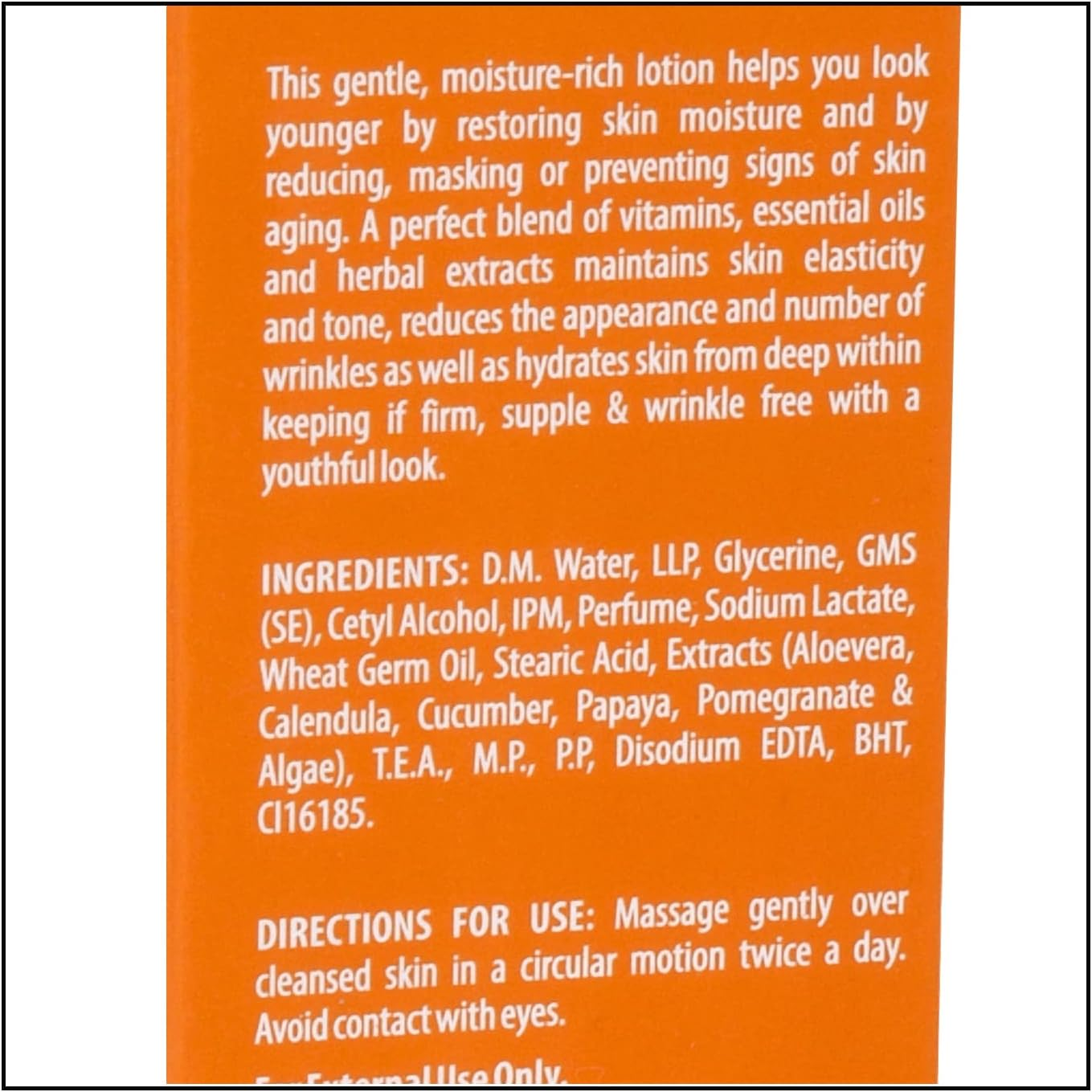 Sunny anti Aging Lotion: Vitamin Blend, Essential Oils, Herbal Extracts, Hydrates, Maintains Skin Tone & Elasticity, Reduces Signs of Aging, Restores Moisture, for Women, 80Ml image number 2
