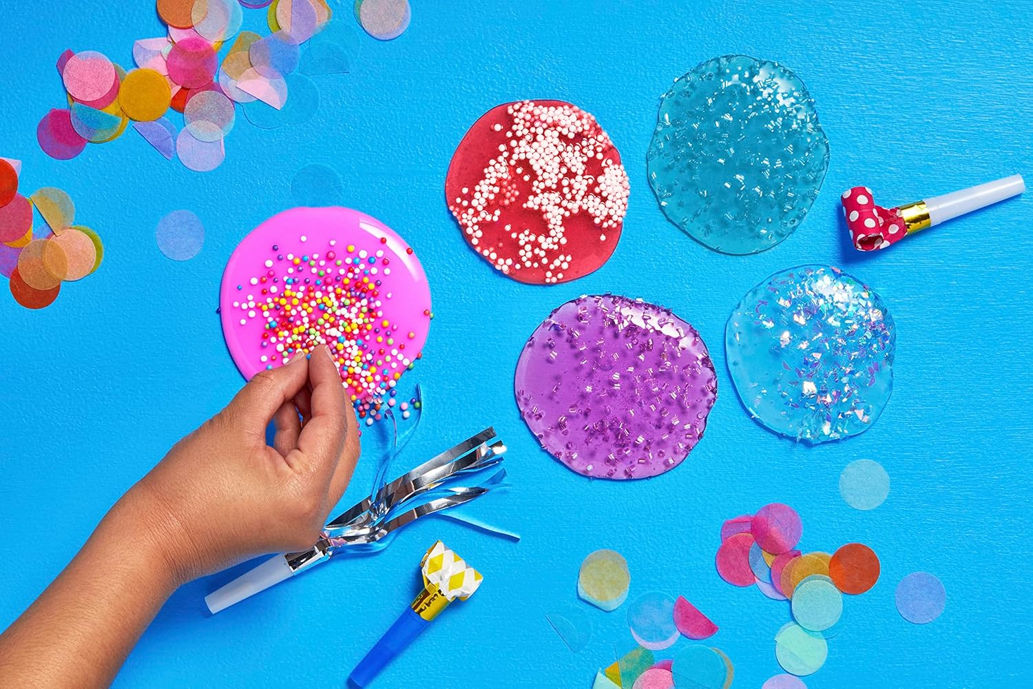 Elmer&rsquo;S GUE Premade Slime, Slime Kit, Includes Fun, Unique Add-Ins, Party Pack, 20 Count - 20/Pkg image number 1