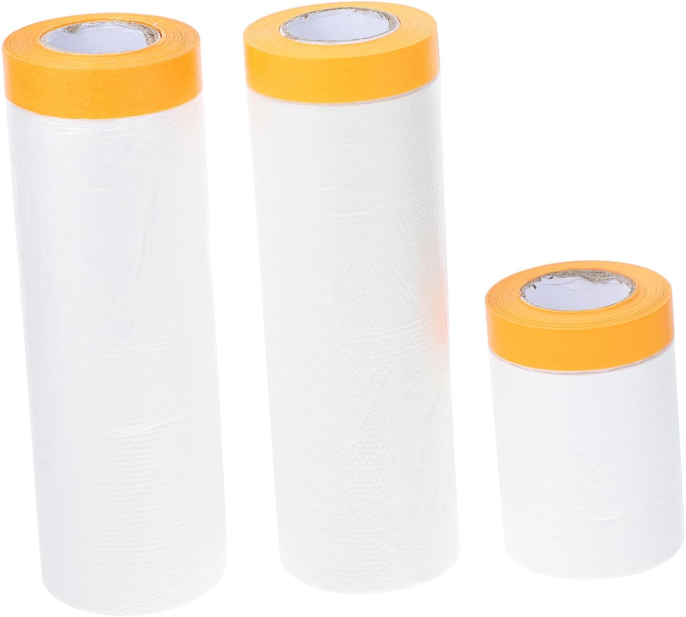3 Rolls Masking Film Adhesive Masking Paper Meters for Painting Car Tape Protective image number 5