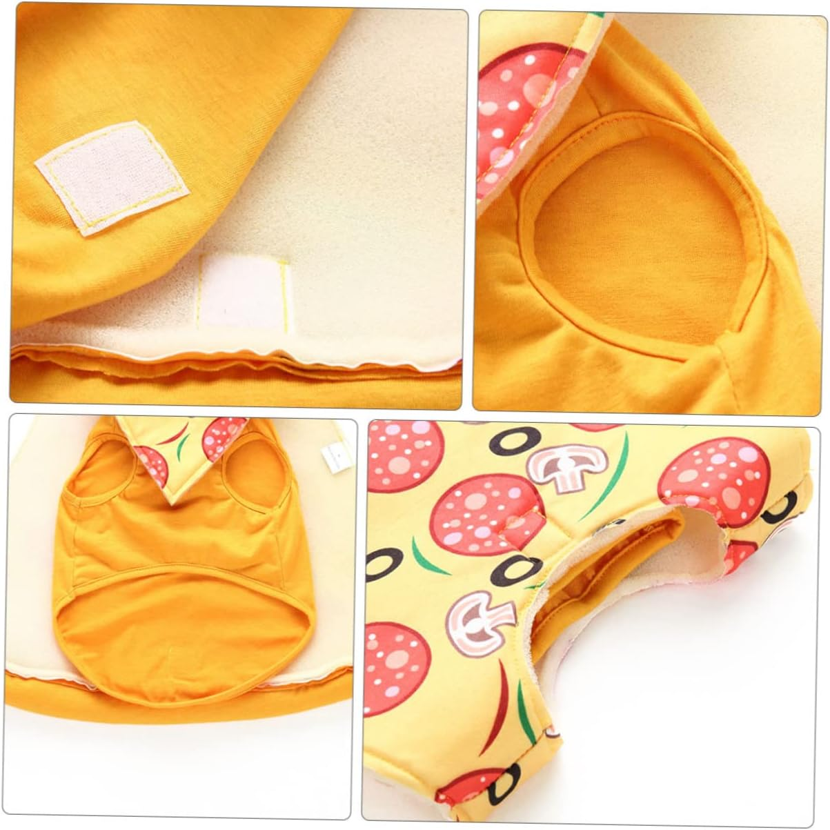 Hohopeti Halloween Pet Costume Pizza Dog Cloak Creative Christmas Pet Clothes Warm Garment Outfits for Dogs for Festive Occasions image number 5