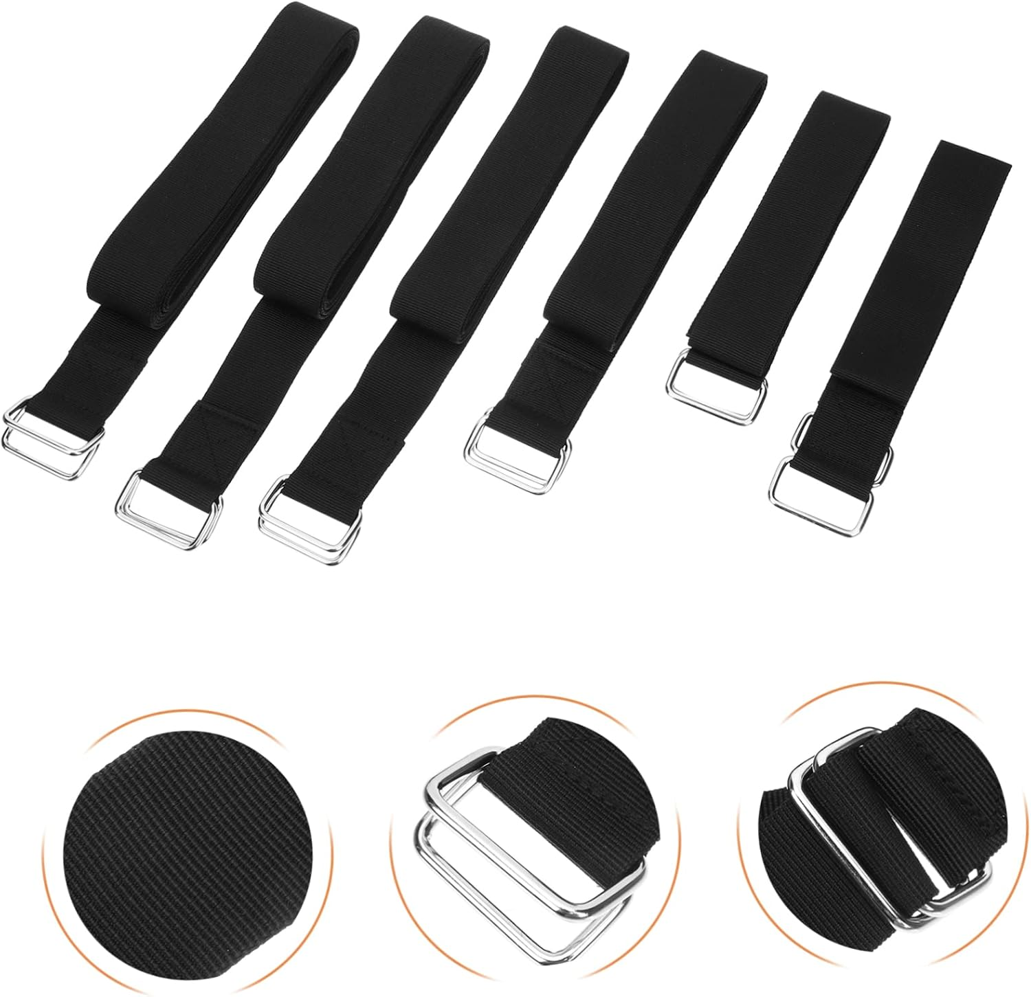 6Pcs Bundling Straps for Luggage Packing Durable and Reusable Cargo Straps for Camping Travel and Daily Use for Securely Tying down Luggage and Gear image number 1