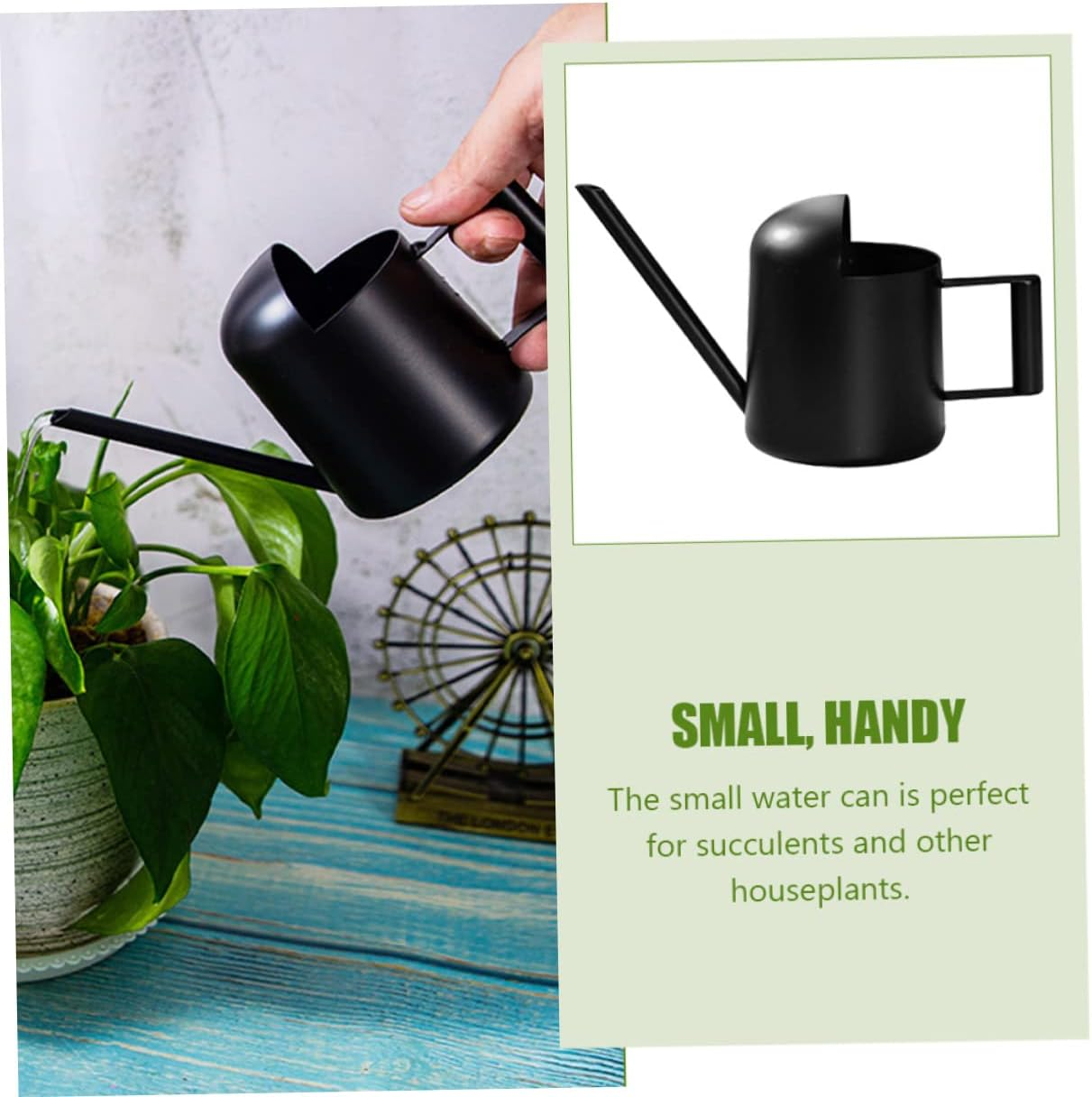 Watering Can Extendable Spout Plant Watering Device for Gardening Supplies - Brown image number 4