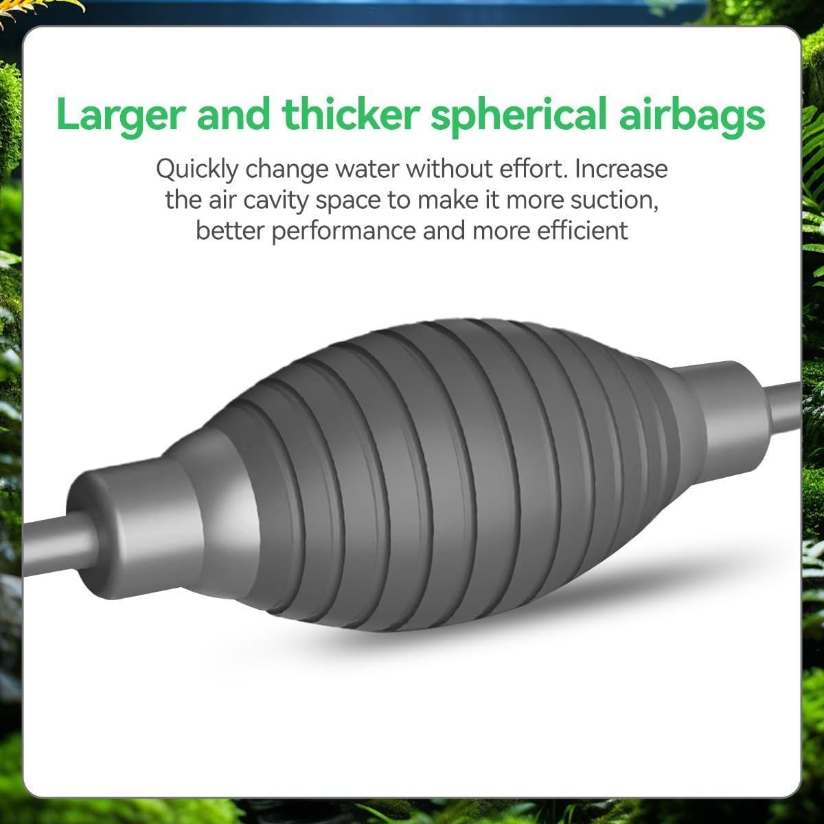 Proxima Direct 2.6M/8.5FT Aquarium Water Changer Gravel Vacuum for Fish Tank Cleaning Tools Siphon Universal Quick Pump Aquarium Water Changing with Accessories image number 1