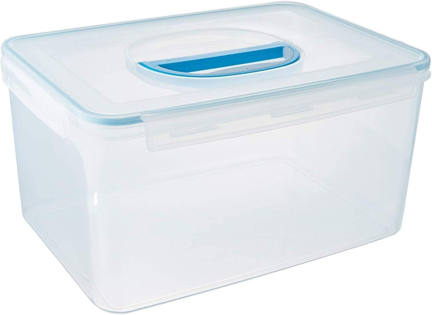 Big Size Food Storage Container Airtight with Handle Large 48.6 Cup (1 Handle, Clear) image number 6