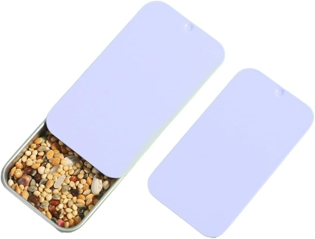 AIMALL 2 PCS Training Bird Food Box - Parrot Hands Training Feeding Tank for Tiger Skin, Peony, Xuan Feng, Bug Reward Props, Insect Box Feeder