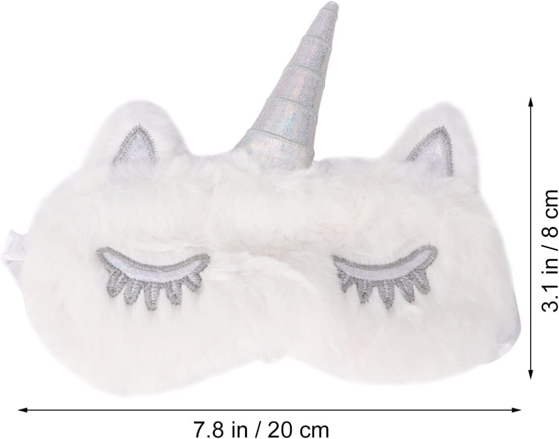 Design Sleep Mask for Women and Girls Comfortable Blackout Eye Blindfold Ideal for Travel Naps and Relaxation White - Purple image number 6