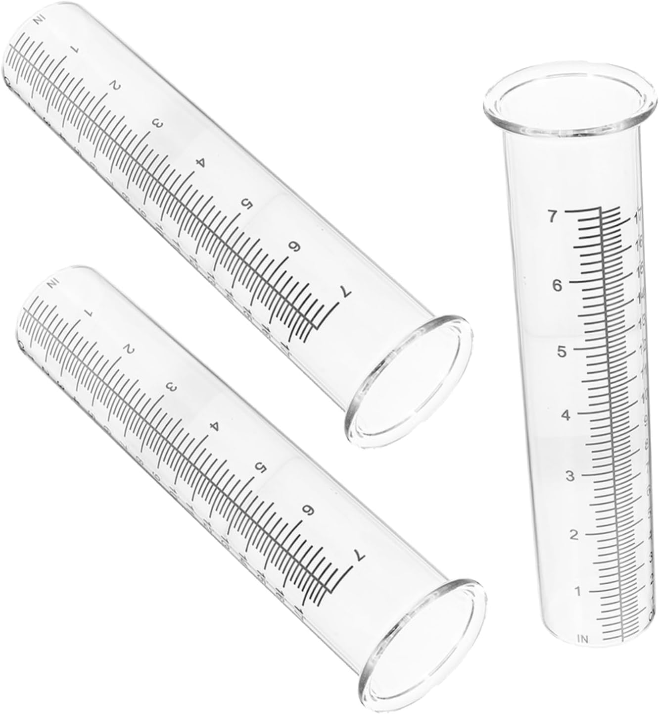YARNOW 3Pcs Clear Rain Gauge Tubes Freeze Rain Water for Accurate Outdoor Garden Lawn Measurement with Large Numbers image number 5
