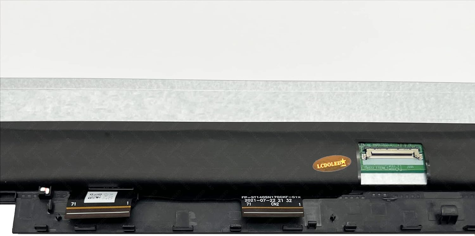 LCDOLED Replacement for HP Pavilion X360 14-Ek 14-Ek0097Nr 14-Ek0013Dx 14-Ek0023Dx 14-Ek0033Dx 14.0 Inches FHD 1920X1080 IPS LCD Display Touch Screen Digitizer Assembly with Bezel image number 3