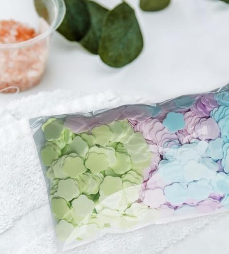 Calsgkspray 1000 Sheets Colorful Portable Disposable Paper Soap Portable Travel Hiking Washing Hand Bath Toiletry Paper Sheets Confetti Women Kids Soaps,Soap Sheet,Papers Sheet for Travel,Cleansers