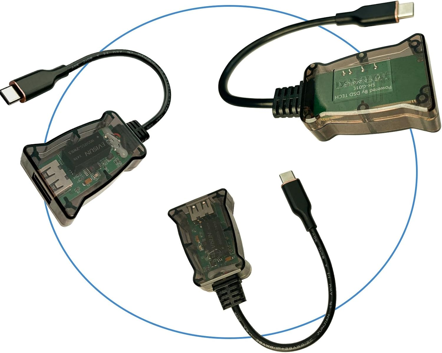 DSD TECH SH-G01C USB-C 480M High Speed Isolator(0.5Ft) image number 2