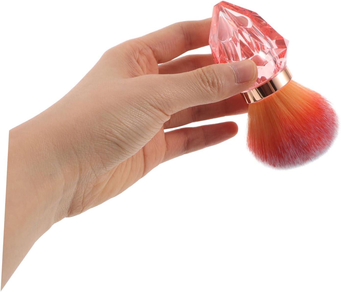 WEKADRIN Nail Dust Brush Diamond Shape for Nail Art Makeup Powder Applicator Soft Bristles Multi-Use Beauty Tool image number 5