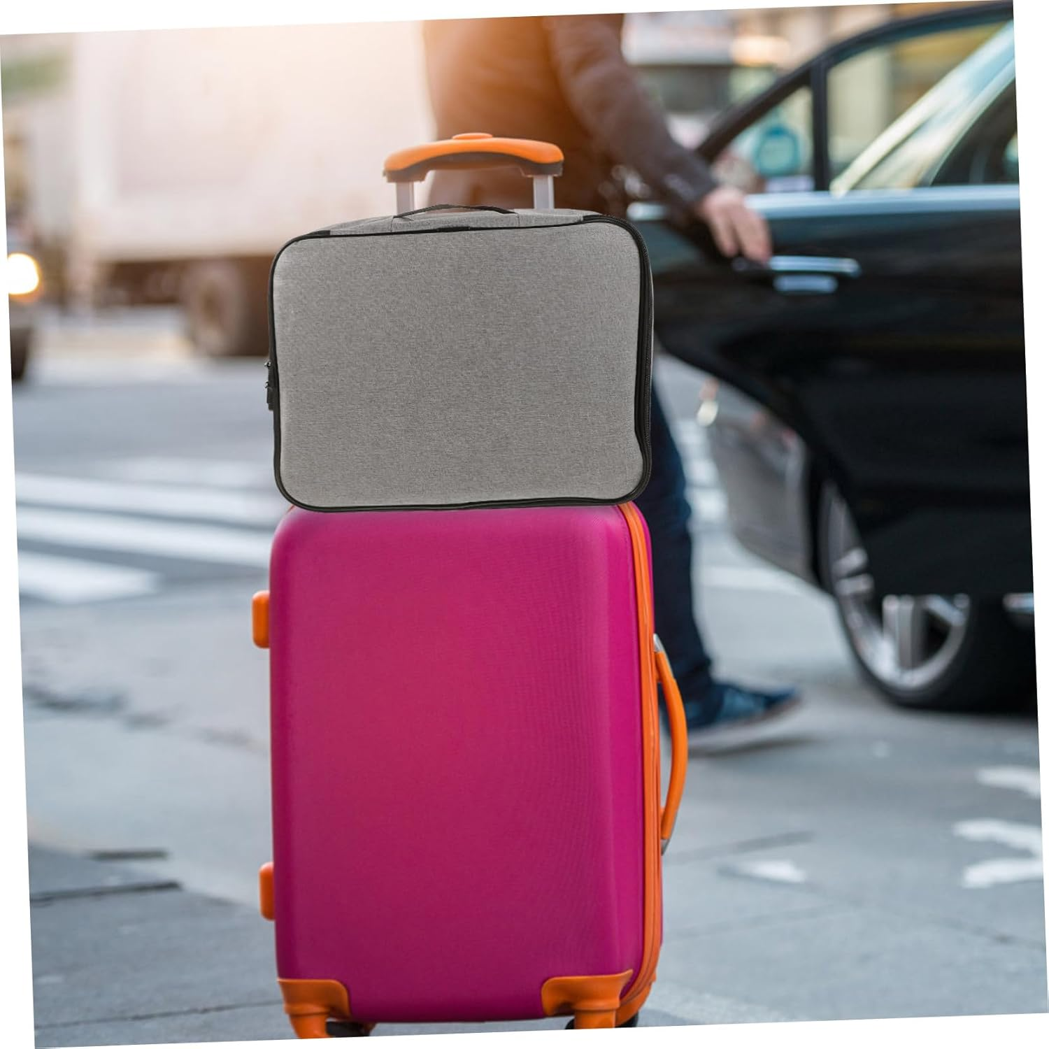 GLSTOY Multifunction File Storage Bag Portable Certificates Organizer Lock for Travel Documents Home Organization and Everyday Carry Large Capacity Material and Secure Storage Bag image number 6