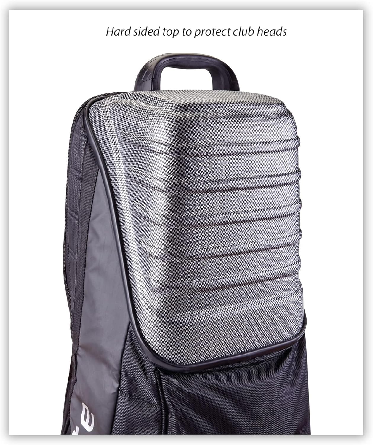 Samsonite the Protector Hardside and Softisde Golf Travel Bag with Shark Wheels, Waterproof Exterior, Black