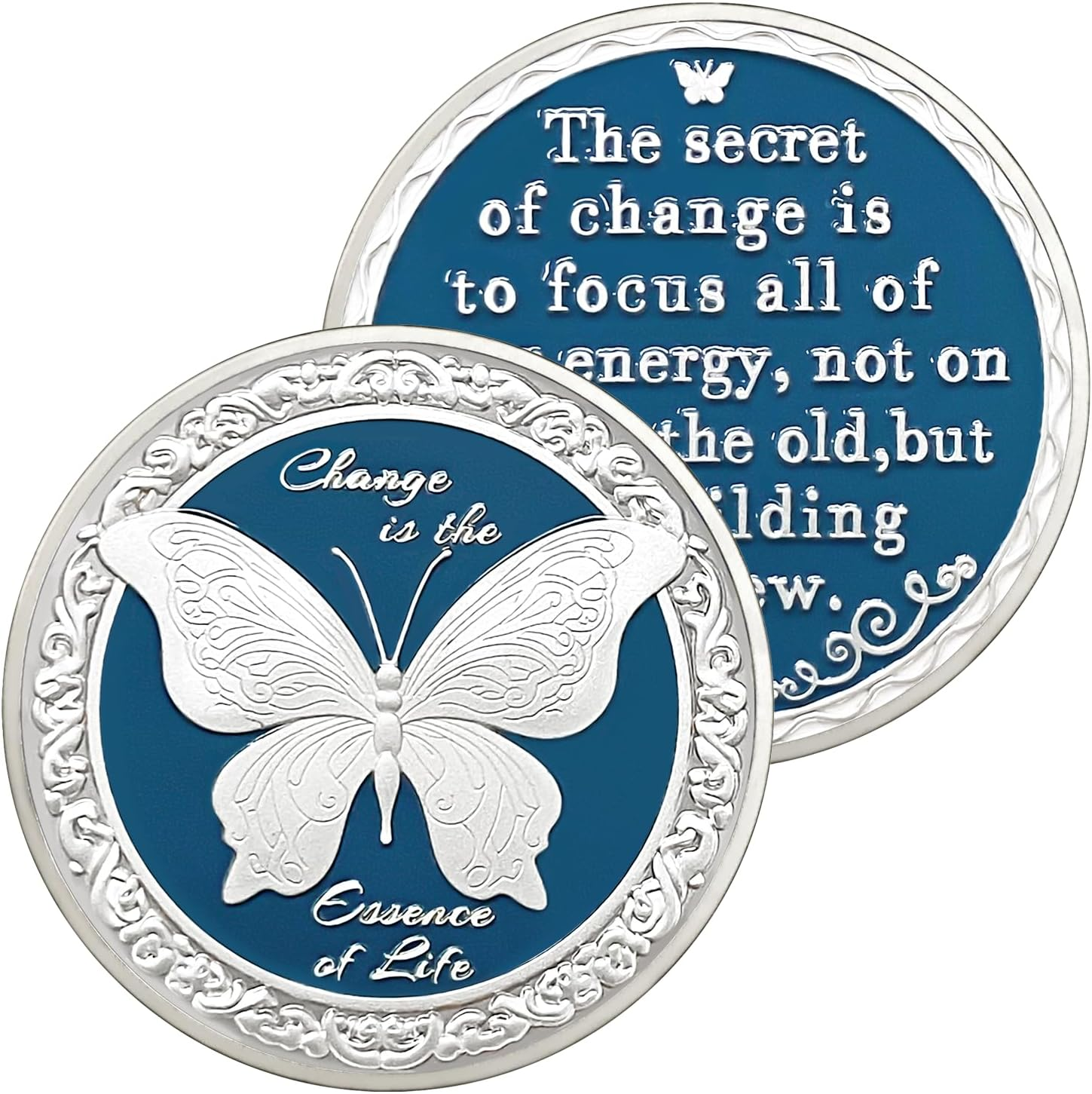 4 Year Sun Chrysanthemum Sobriety Coin Gifts Set | Enamel Coated AA Chip Medallion with Protective Case | Commemorative Token for Men & Women in Recovery | AA Sobriety Gifts Medallion for Year image number 6