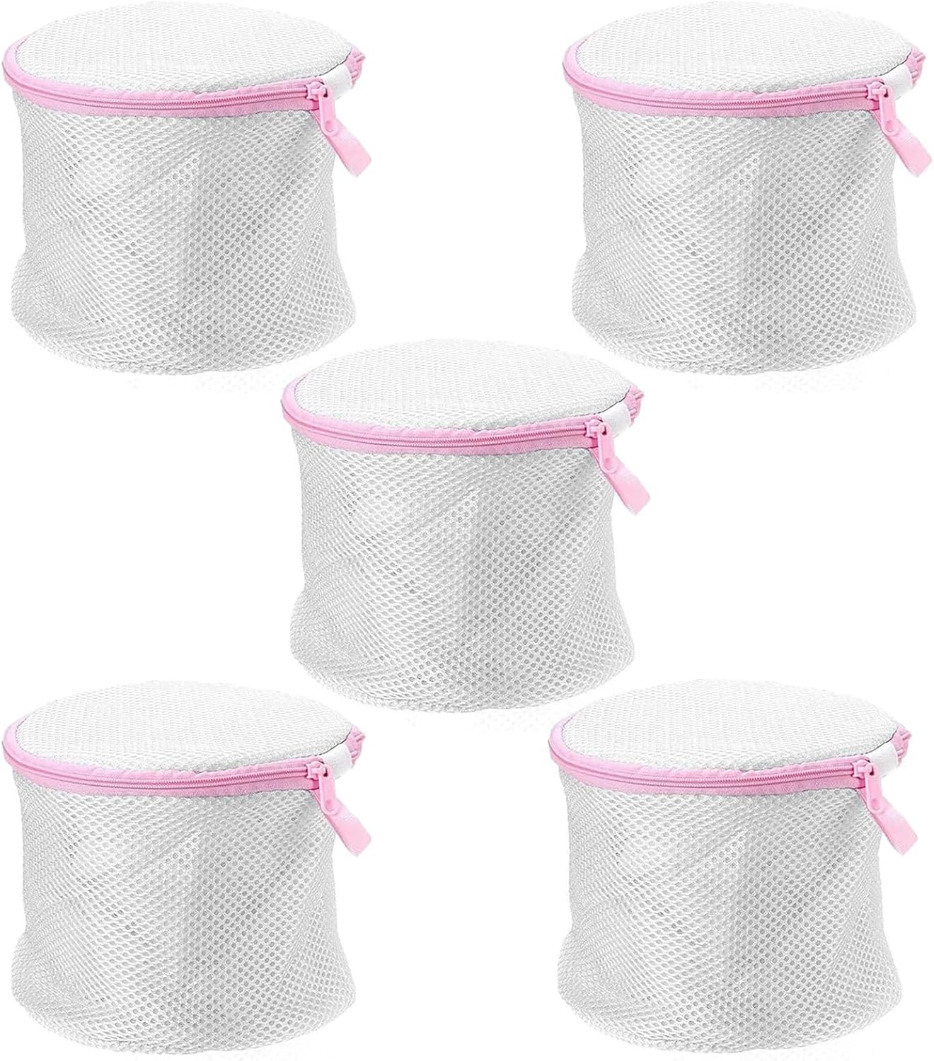 5 Pcs Laundry Mesh Bags with Zipper, 17 * 15Cm Bra Washing Bag, Lingerie Bag for Washing Machine, Permeability Lingerie Laundry Bag, Prevent Clothing Deformation, Underwear Bags for Women Laundry (5) image number 6