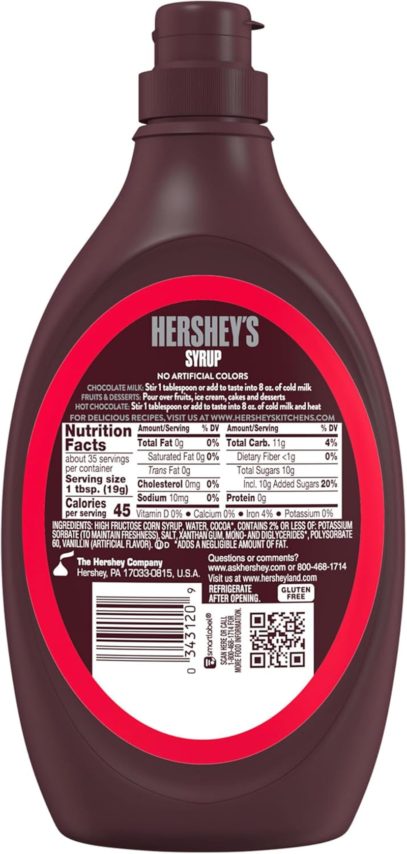 Hershey'S Choc Syrup 680 G image number 3