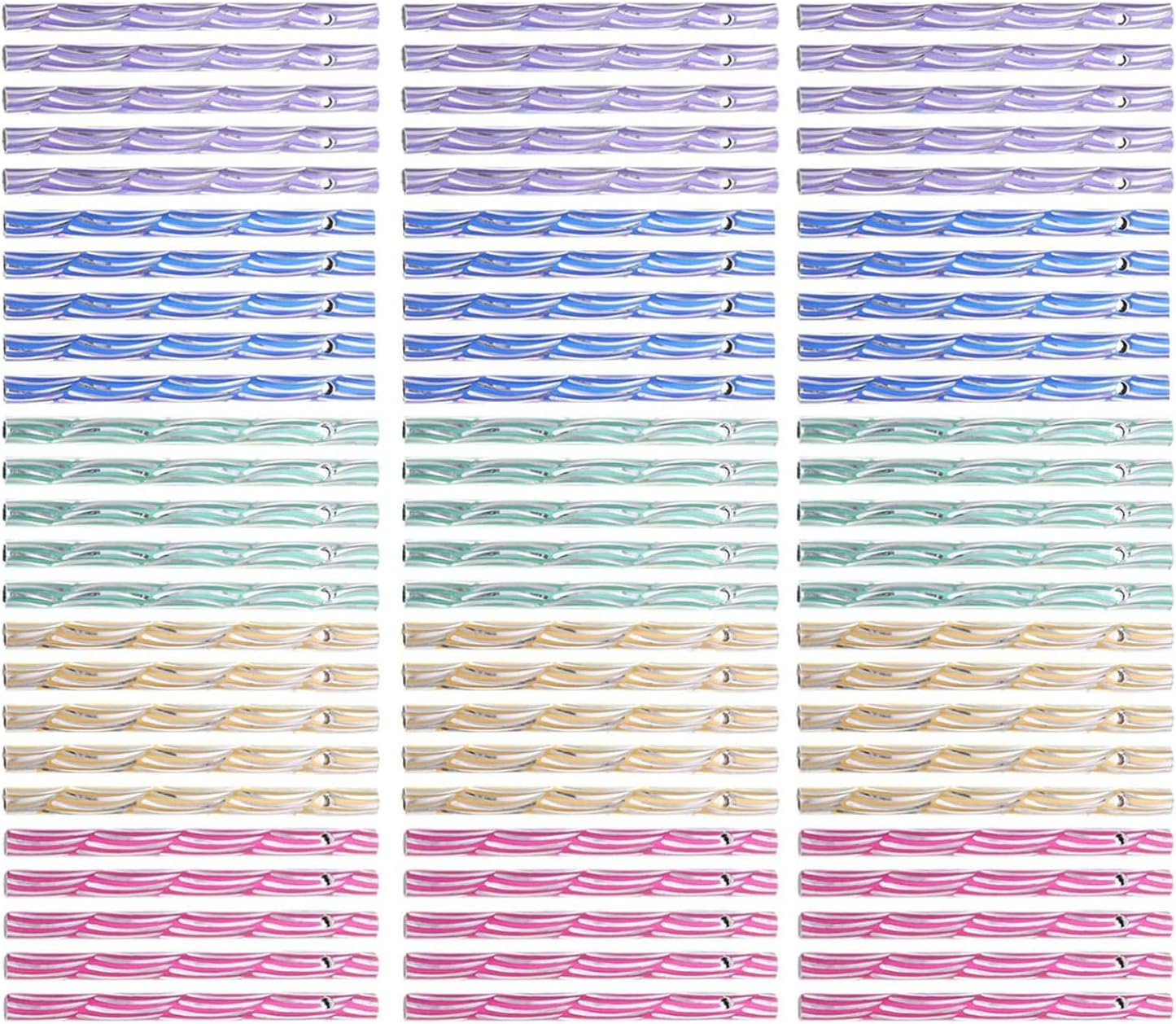 Fokmuaex 100PCS DIY Wind Chime Kit - Aluminum Metal Wind Chime Tubes for Outdoor Hanging Decor, Create Relaxing Wind Chimes with Natural Soothing Sounds image number 5