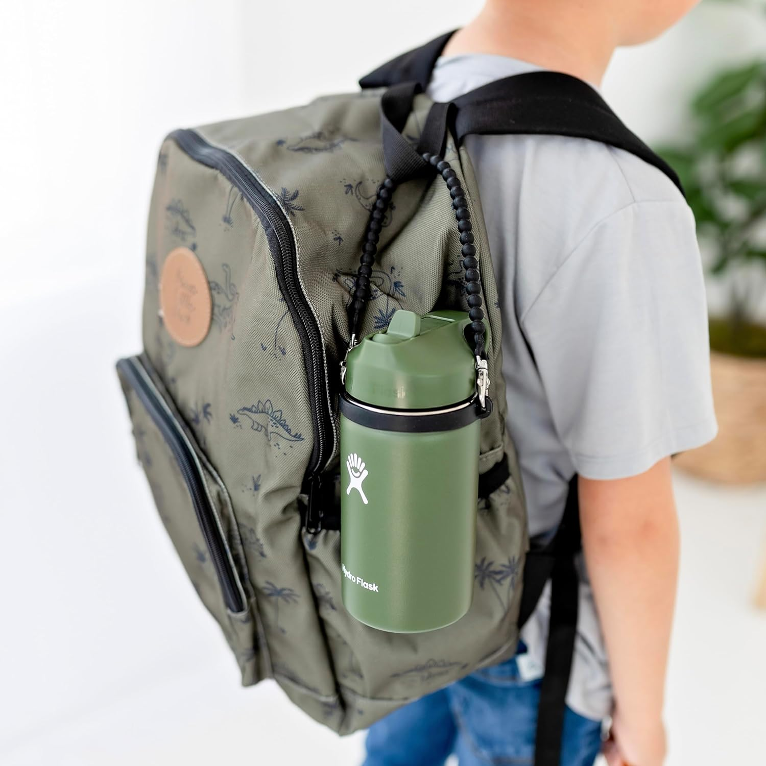 Water Bottle Handle - Water Bottle Sling, Carrier, Holder with Strap - Soft Durable Silicone - Fits Most 8-40Oz Bottles - Compatible Stanley Cup Accessories image number 2