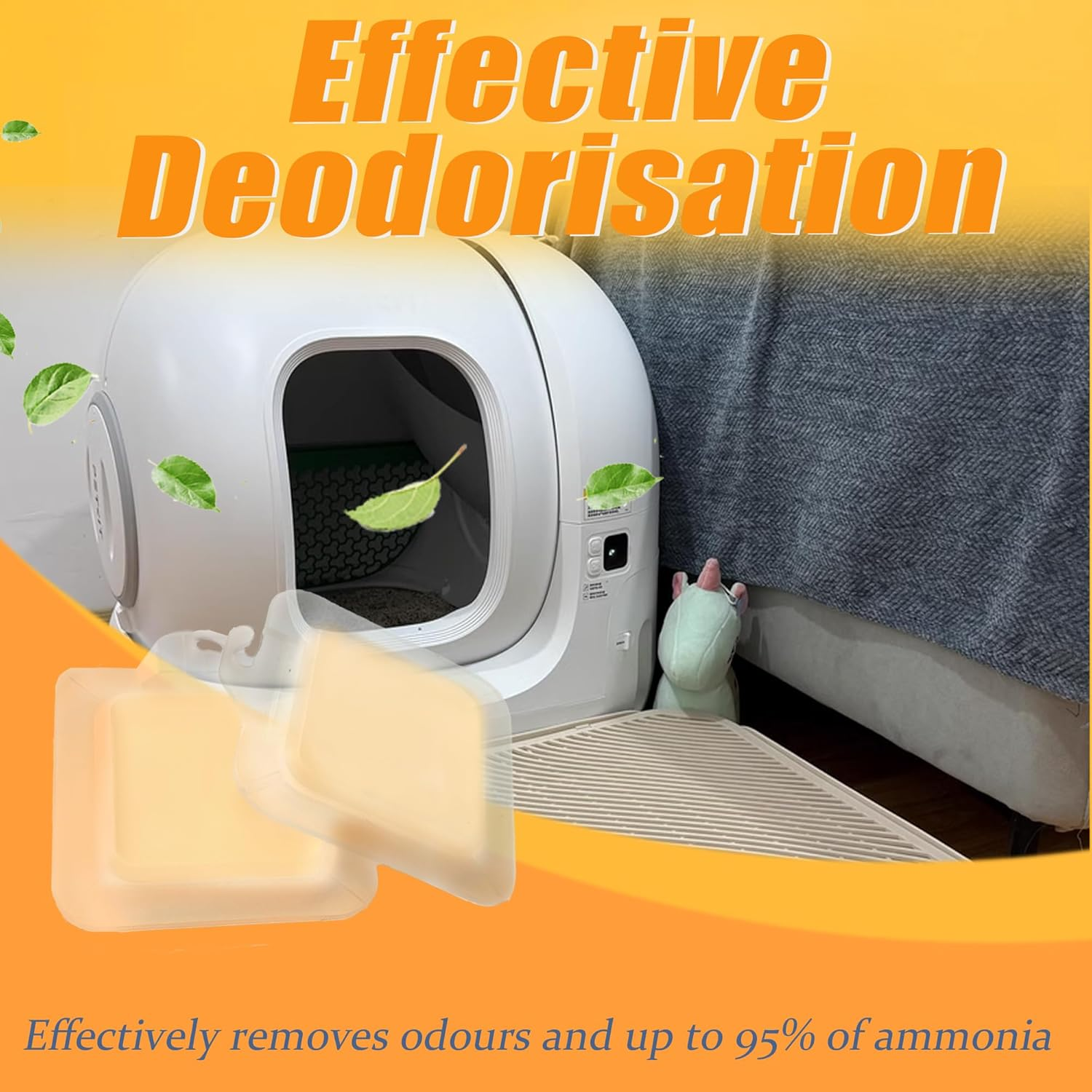 6PCS N50 Odor Eliminator 3.0 Exclusive for PETKIT Pura Max Automatic Self-Cleaning Cat Litter Box - Cat Toilet Odor Control for Most Other Automatic Litter Box (With Hook) image number 6