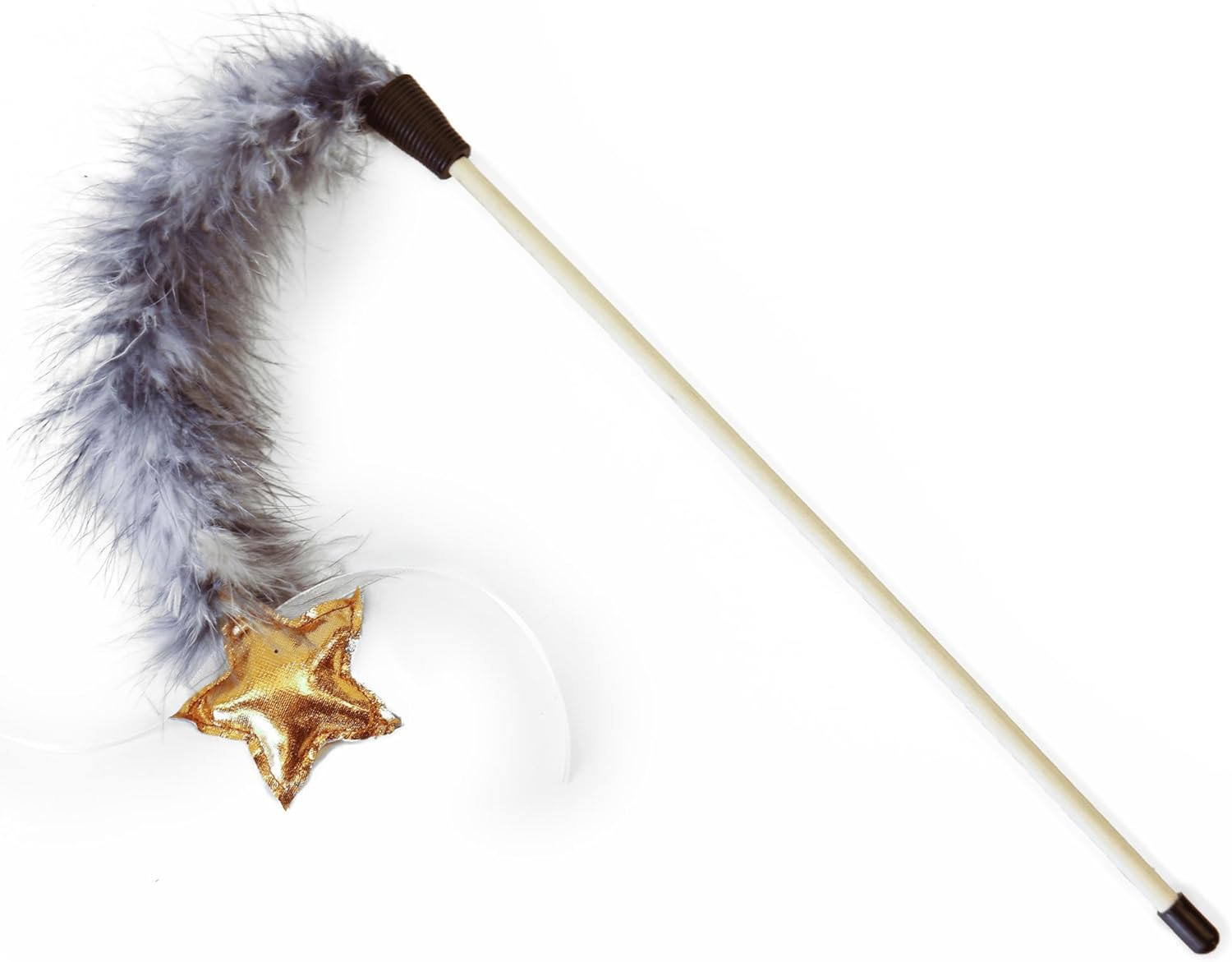 Cat Toy, Interactive Cat Teaser Wand, Indoor Cat Feather Toys for Indoor Cats, Kitten,