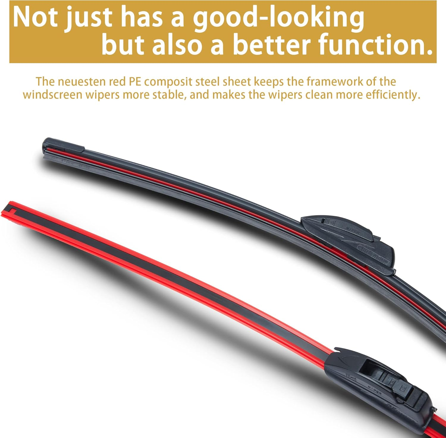 Windshield Wiper 26"+18"+14" Replacement for 2014-2022 Jeep Cherokee Original Equipment Windshield Wiper Blades (Pack of 3) U/J Hook image number 1