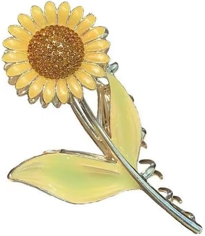 Sunflower Hair Clips Large Non-Slip Hair Clips Strong Hold Hair Accessories for Women Girls Hair Clips image number 3