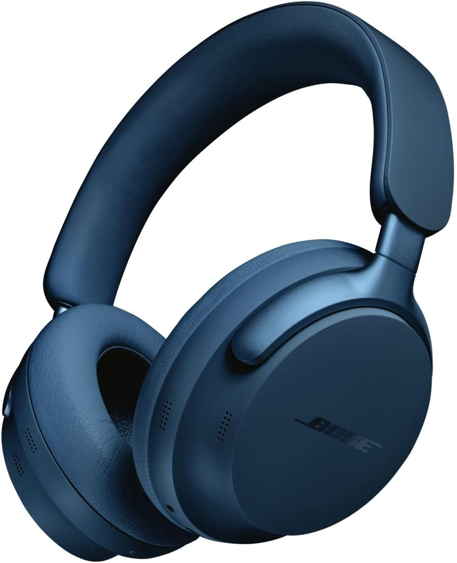Bose Quietcomfort Ultra Bluetooth Wireless Noise Cancelling Headphones for Music with Spatial Audio, Over-The-Ear Headphones with Mic, up to 24 Hours of Battery Life, White Smoke