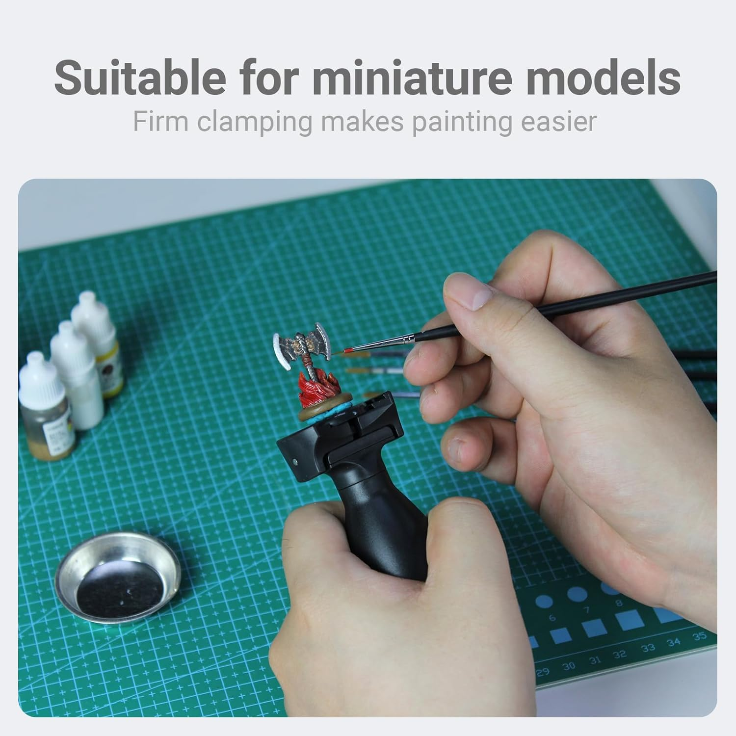 HUBEST Painting Handle,Model Painting Holder for Miniautres,Dnd,Scale Model,Fantasy Figurines,War Game Accessories image number 5