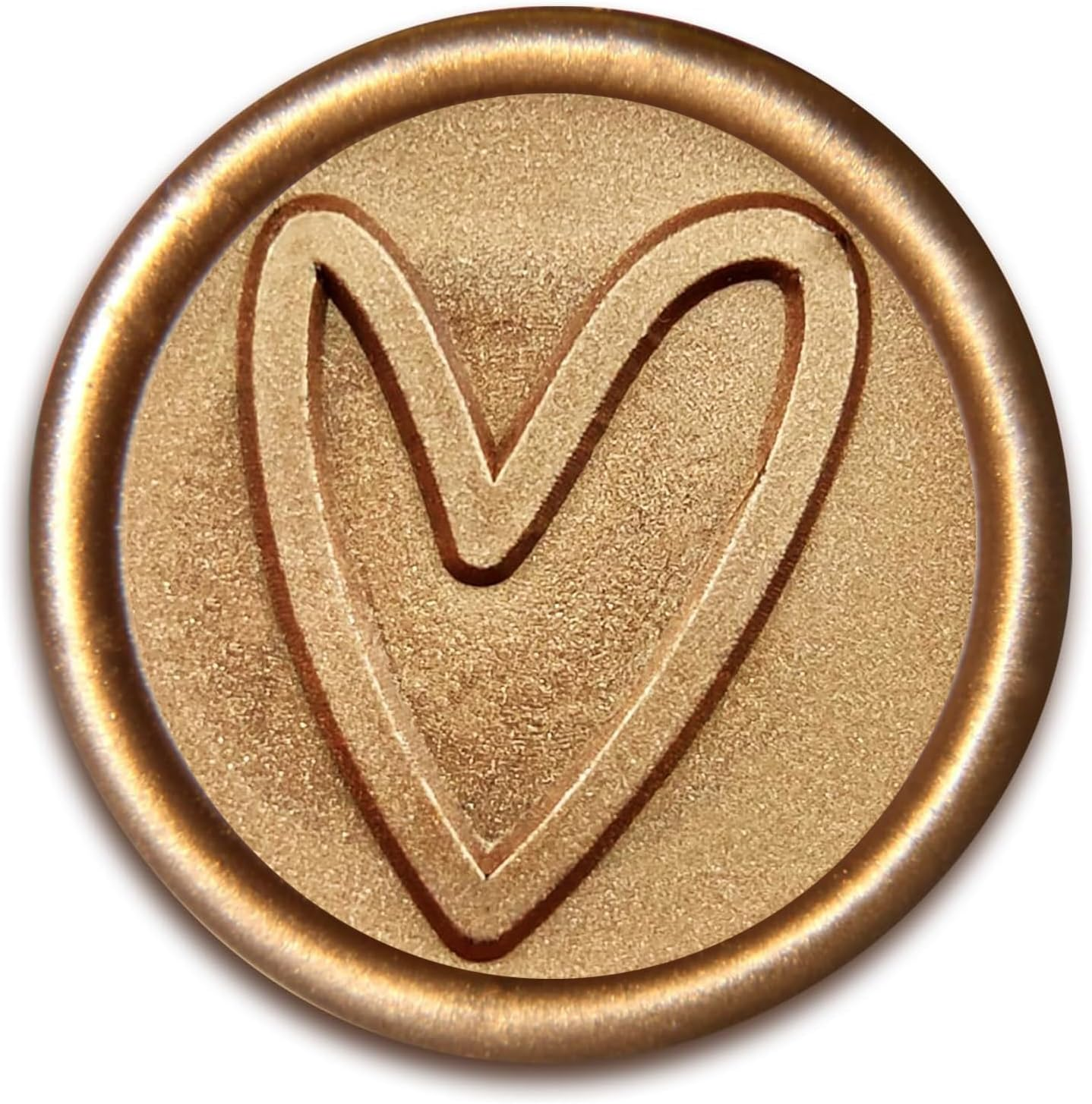 50 Pcs Gold Heart Wax Seal Stickers, Envelope Seals Self Adhesive for Wedding Party Birthday Christmas image number 2