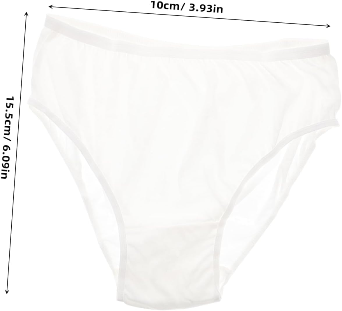 4Pcs Pregnant Women Disposable Briefs Cotton Panties Breathable Sanitary Underwear for Incontinent image number 4