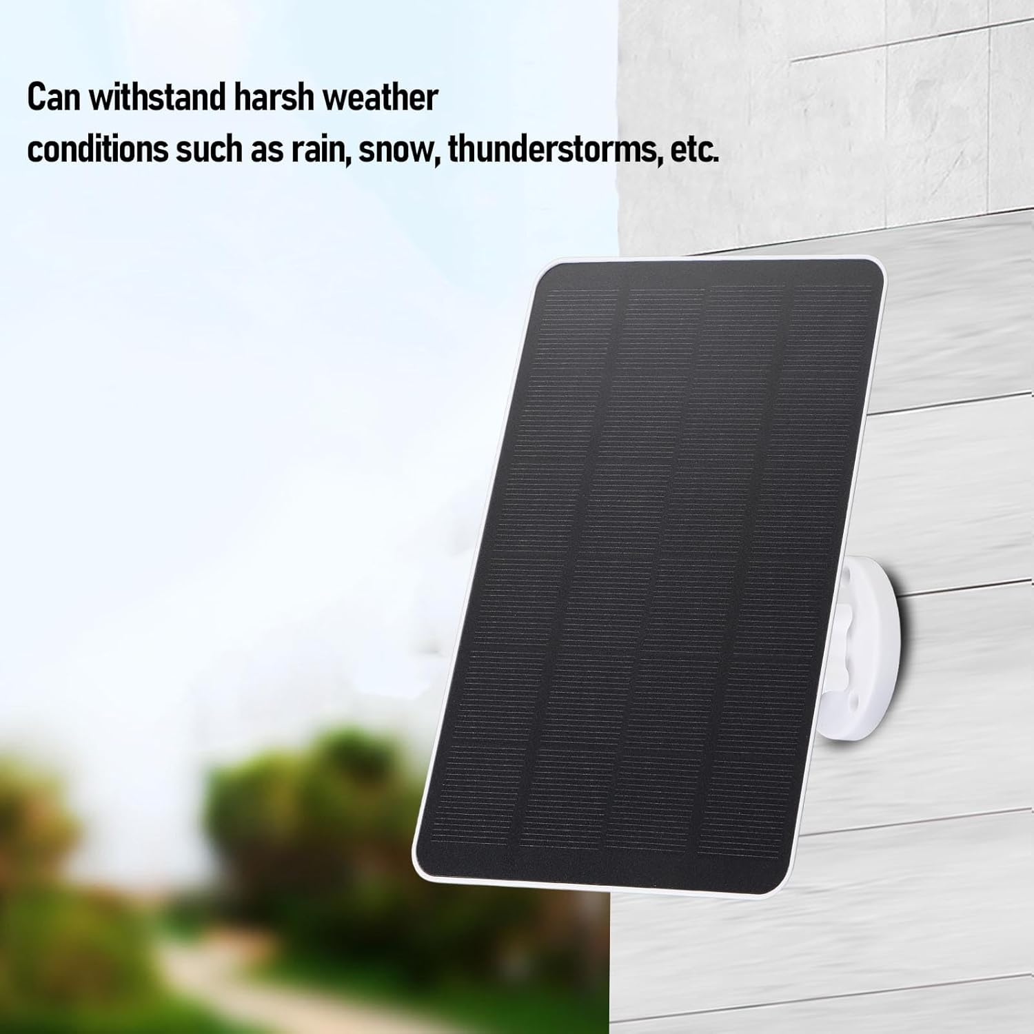 10W Solar Panel Charger Compatible with Essential Spotlight, 9.8Ft Charging Cable, IP66 Rain Proof, Suitable for XT XT2 Camera image number 3