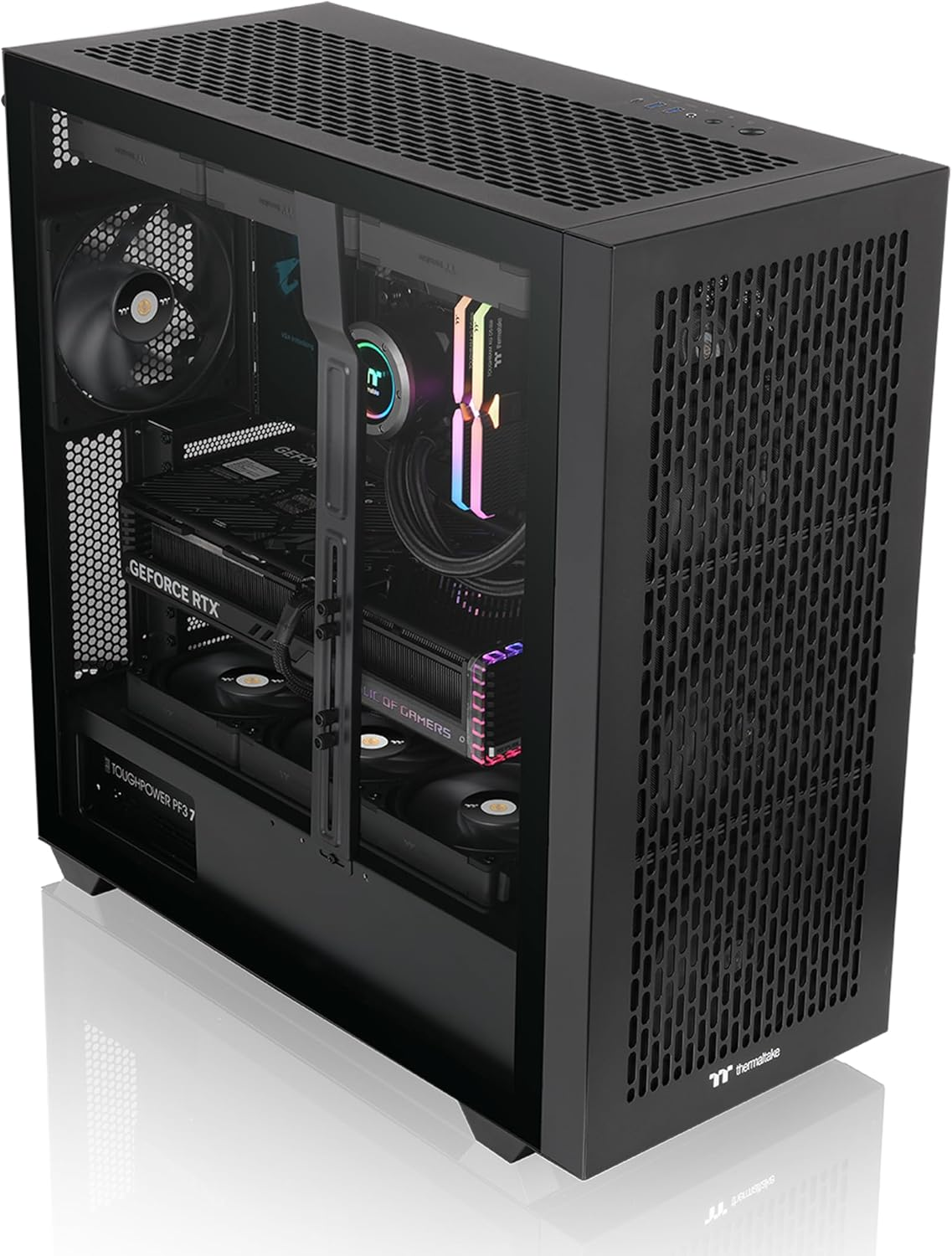Thermaltake AX500 Tempered Glass Full Tower Case Black Edition, CA-11D-00F1WN-00 image number 1