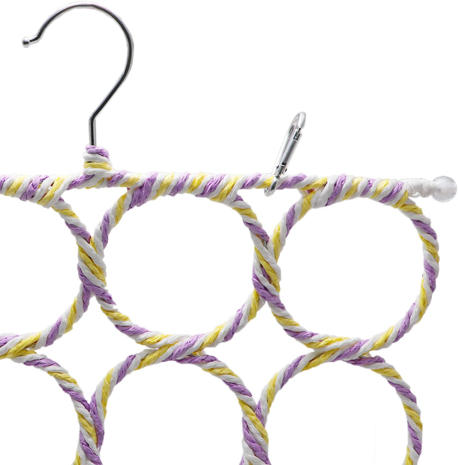 Bird Rope Climbing Net Parrot Swing Hanging Toy for Parakeet Cockatiel Cockatoo Conure African Grey Macaw (Random Color) image number 5