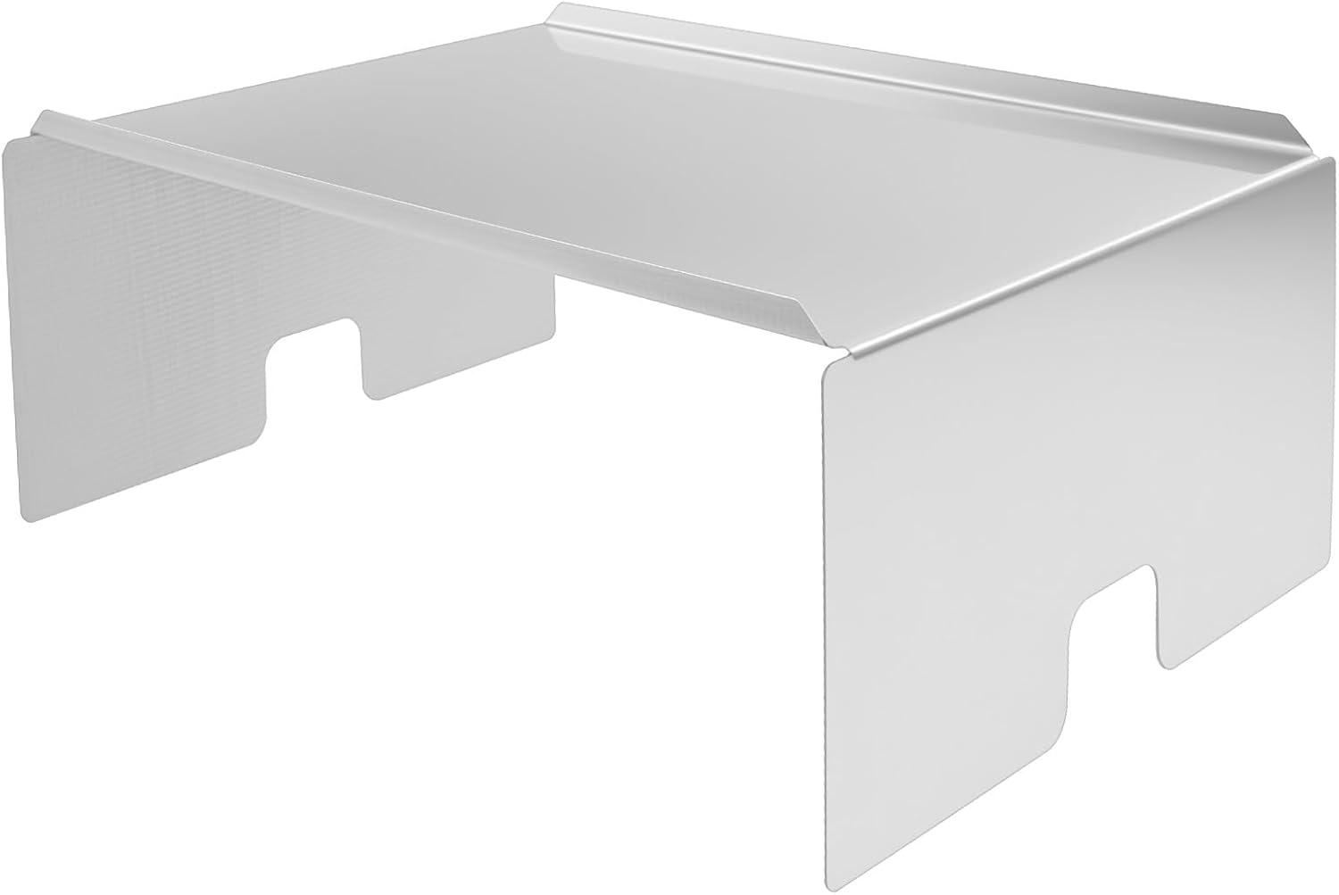 Heavy Duty Stainless Steel Heat Deflector for Grills Smokers Energy Saving Heat Baffle Diffuser Extends Burn Time for Outdoor Fire Pits(Silver) image number 5