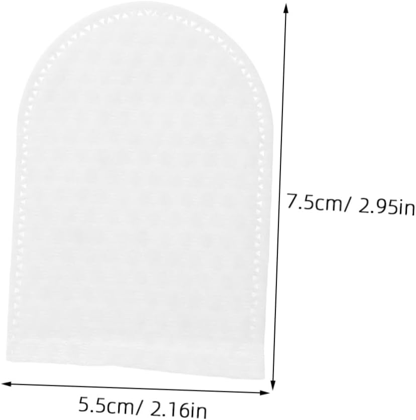 Reusable Makeup Remover Cotton Rounds 120Pcs U-Shaped Finger Pocket Soft Exfoliating Facial Pads for Travel and Oral Cleaning image number 2