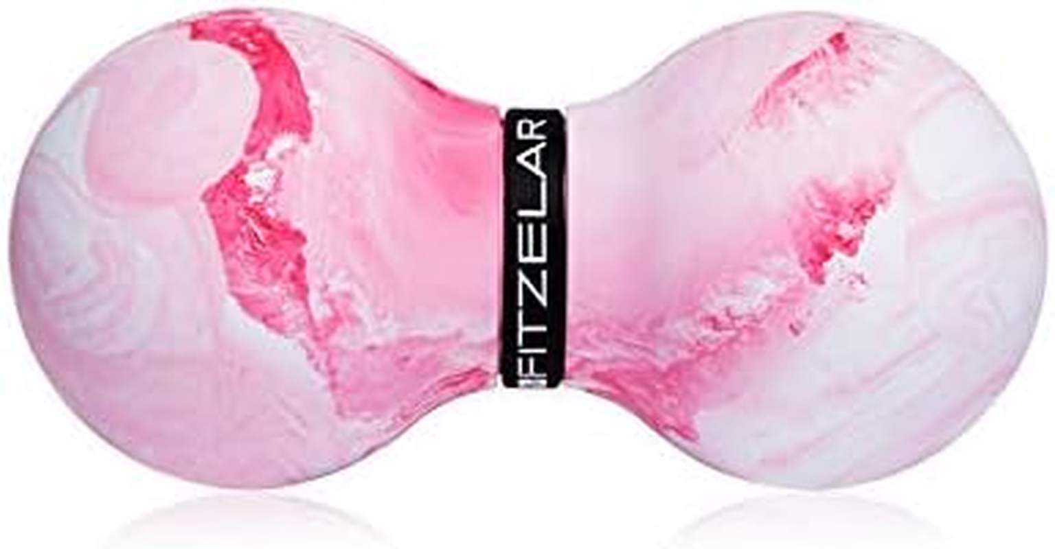 FITZELAR Double Lacrosse Massage Ball for Myofascial Release, SGS Certification, Massage Deep Tissue for Back and Shoulder, Trigger Point Therapy, Muscle Knots, Peanut Massage Ball for Muscle Pain